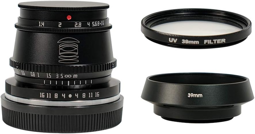 TTArtisan 35mm F1.4 APS-C Format Large Aperture Manual Focus Fixed Lens for Fuji X Mount Cameras Black X-PRO1 X-PRO2 X-E1 X-E2 X-E3 X-T10 X-T2 X-T3 X-T20 X-T30 X-T100 X-A1 X-A10 X-A2 X-A3 X-A5