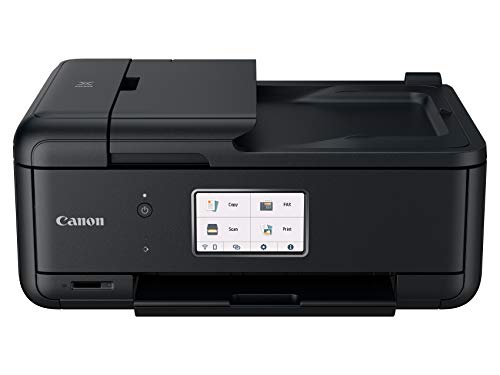 Canon PIXMA TR8620a - All-in-One Printer Home Office|Copier|Scanner|Fax|Auto Document Feeder | Photo, Document | Airprint (R), Android, Black, Works with Alexa