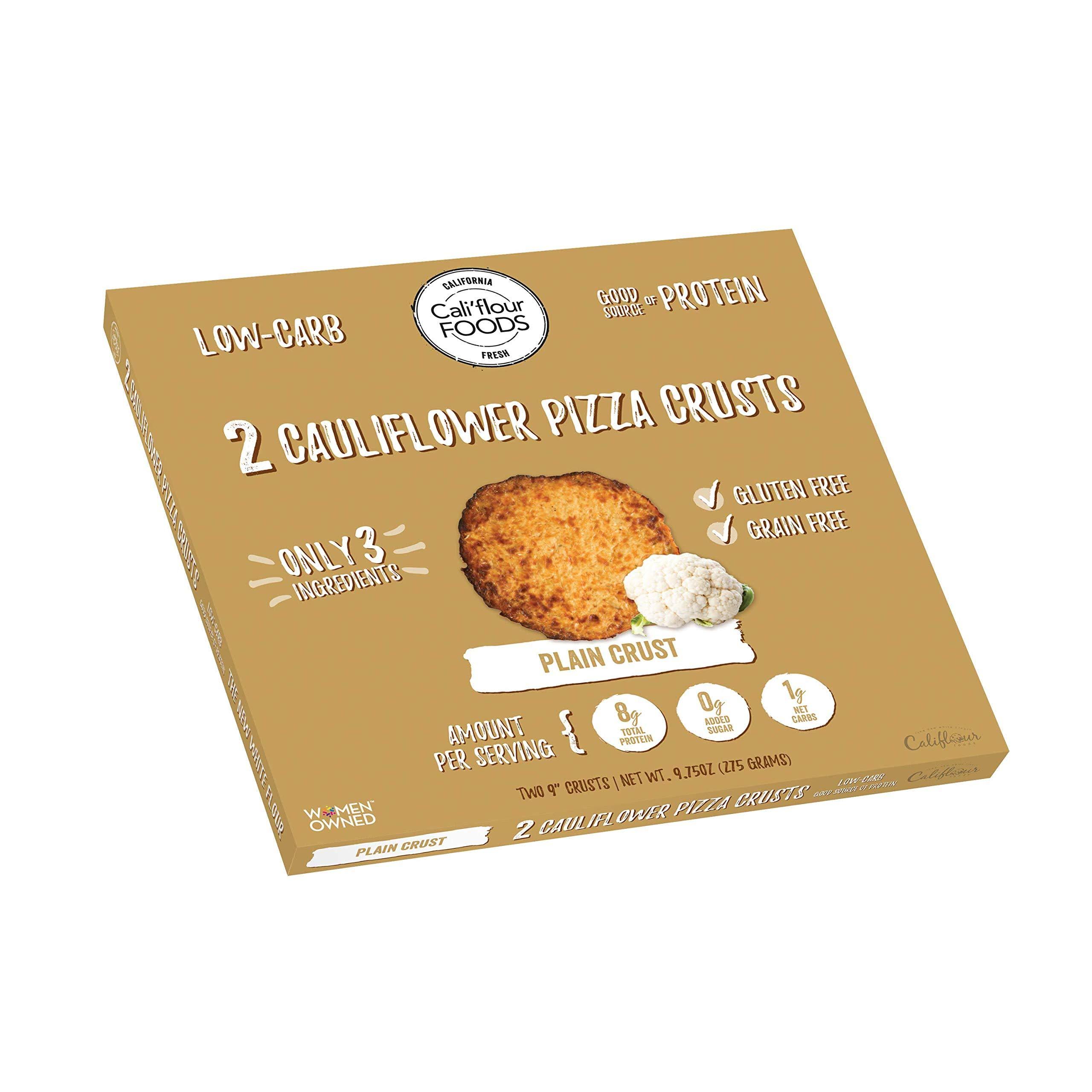 Califlour Foods Pizza Crusts, Cauliflower, Plain - 9.75 oz