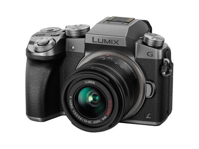 Panasonic Lumix DMC-G7 4K HD Wi-Fi Digital Camera u0026 14-42mm Lens Kit Silver