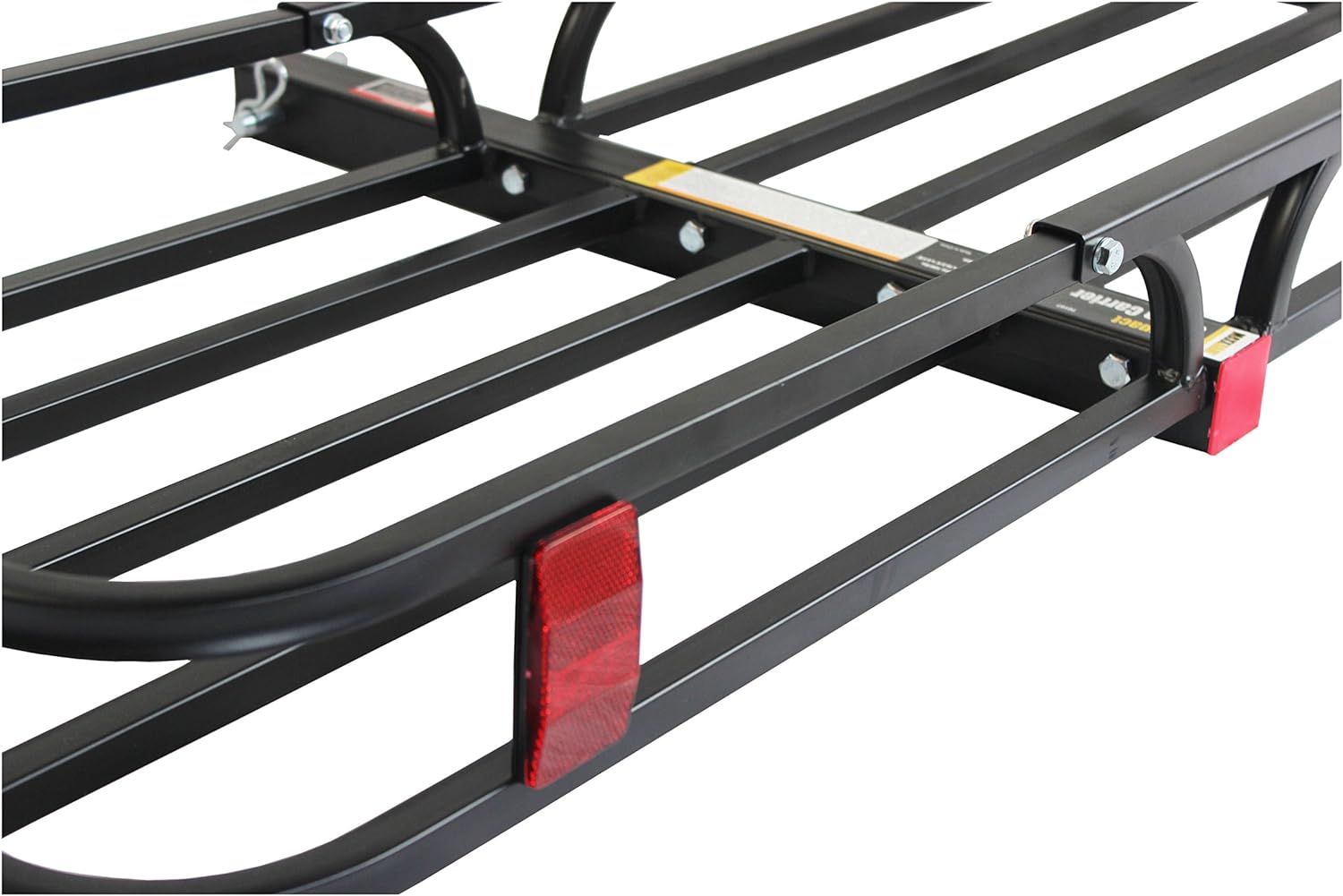 MaxxHaul 70107 53 x 19-1/2 Hitch Cargo Carrier - Trailer Hitch Mount Steel Cargo Carrier With High Side Rails For RV's, Trucks, SUV's, Vans, Cars With 2 Hitch Receiver - 500-lb Load Capacity , Black