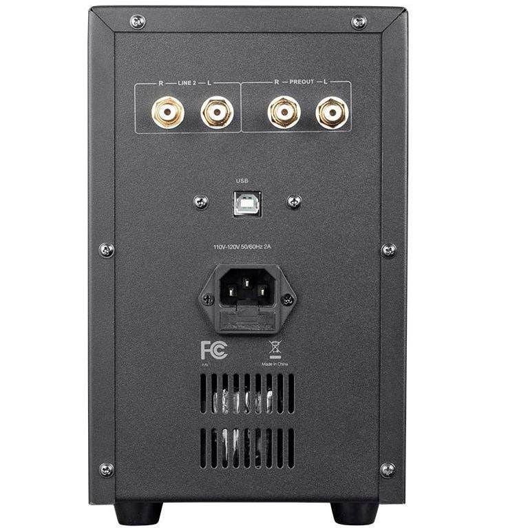 Monolith Tube Amp Headphone Amplifier - Black with Ess ES9018 Sabre Chip DAC | Impedance Selector | Tube Sound