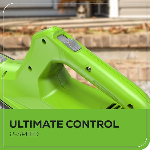 Greenworks 40V 16" Brushless Cordless (Push) Lawn Mower (75+ Compatible Tools), 4.0Ah Battery and Charger Included