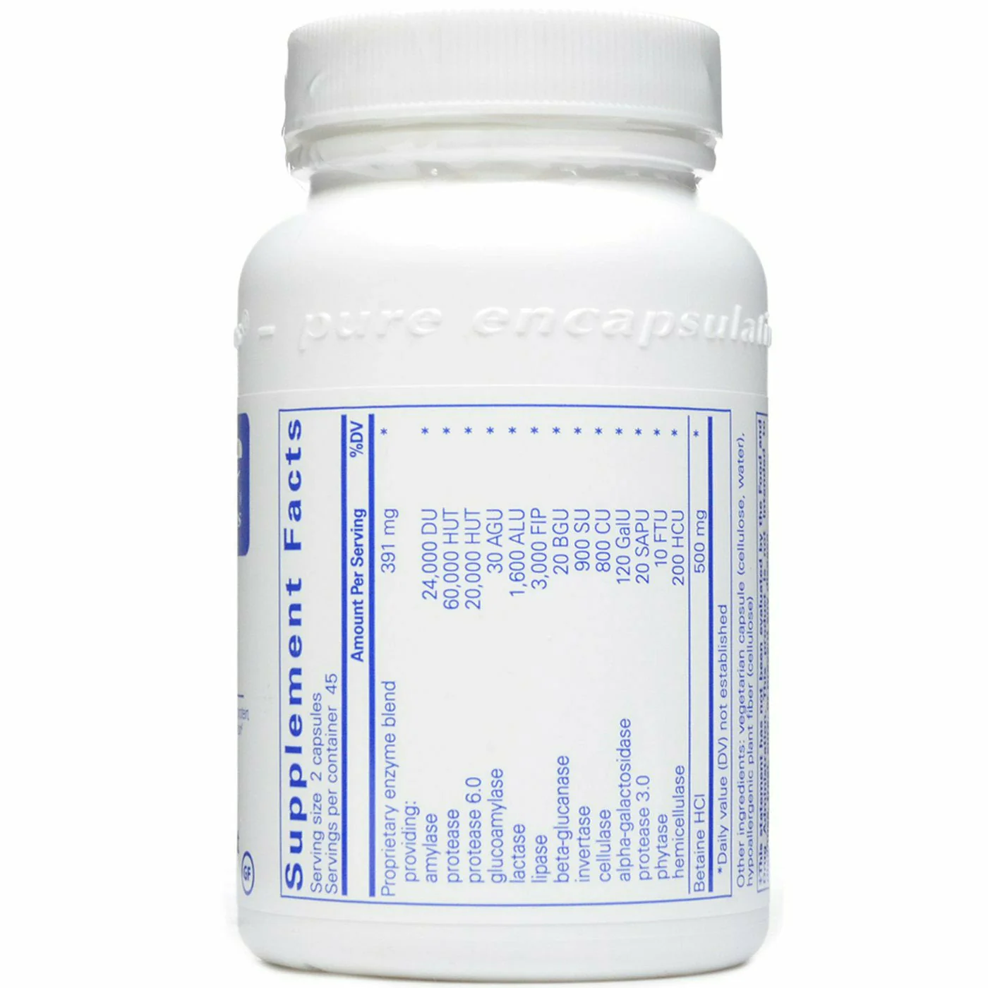 Digestive Enzymes Ultra w/ HCl by Pure Encapsulations - Kansas Nuitrition - HNZSDS