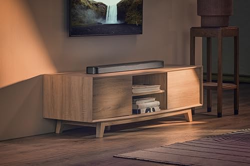 JBL Bar 300MK2-5.0 Channel All-in-one soundbar with Dolby Atmos®, MultiBeam™ 3.0 & PureVoice 2.0, Easy Sound Calibration, ONE App and Works with Voice Assistant-Enabled Speakers (Black)