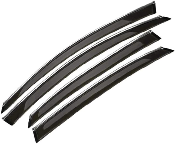 Side Window Deflectors for Audi Q5 2010-2018 4PCS Car Window Visor Sun Rain Smoke Vent Shade Tape-On Outside Visors