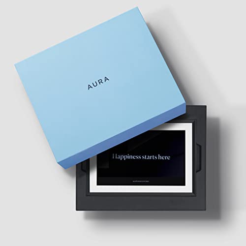 Aura Digital Picture Frame - 10.1" HD Mat Display | Wirecutter's Best Digital Frame for Gifting - Send Photos Directly from Your Phone from Anywhere | Quick & Easy Setup Over WiFi - Free App | Black