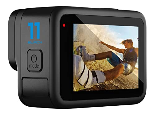 GoPro HERO11 (Hero 11) Black - Waterproof Action Camera with 5.3K Ultra HD Video, 27MP Photos, 1/1.9" Image Sensor, Live Streaming, Webcam, Stabilization + 64GB Extreme Pro Card - Bundle