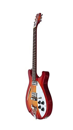 IYV 6 String IYV-IRK-300 Semi Hollow Electric Guitar 3T Sunburst, Right, (IRK-300)