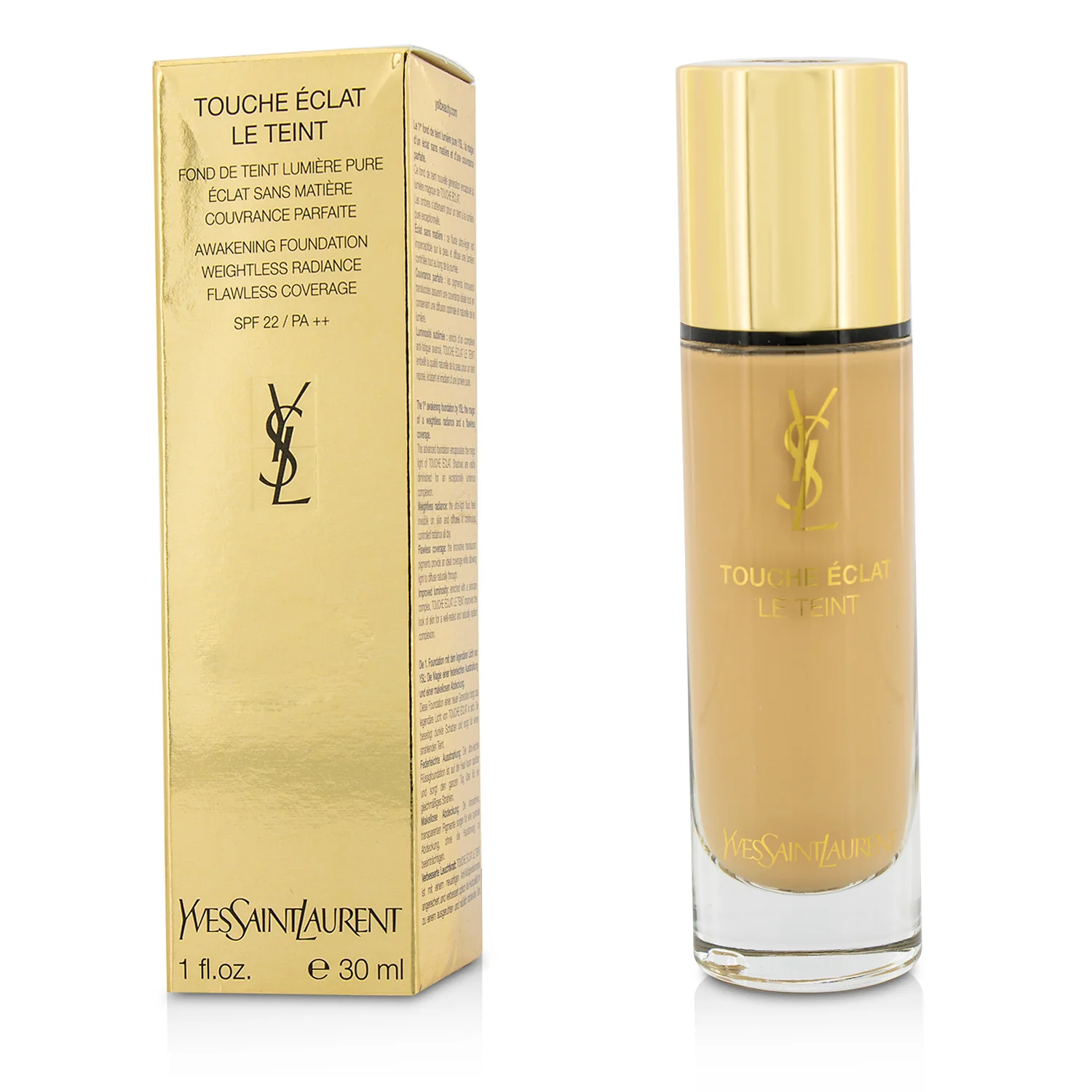 Yves Saint Laurent Touche Eclat Le Teint Awakening Foundation SPF22 - #BR45 Cool Bisque  30ml/1oz