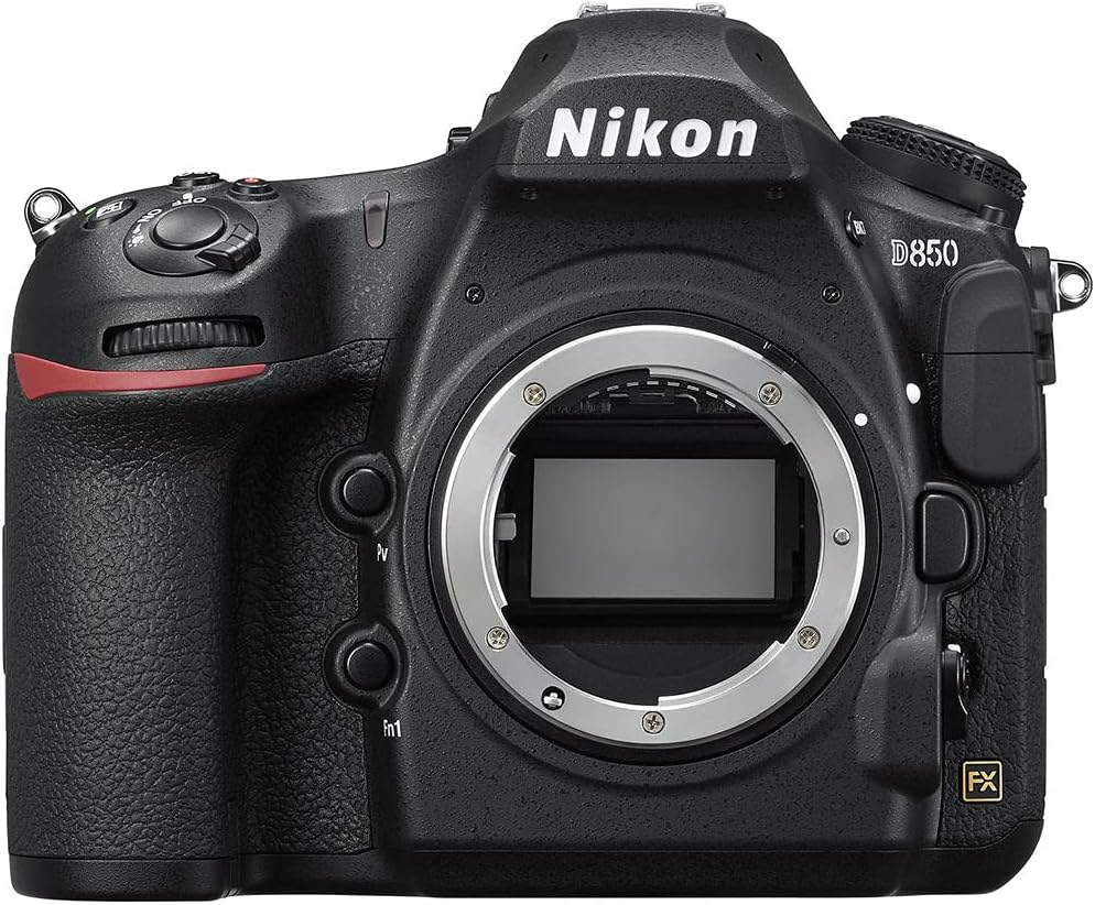 Nikon D850 FX-Format Digital SLR Camera Body with 2X SanDisk 64GB Memory Cards, Deluxe Carrying Bag, Card Reader