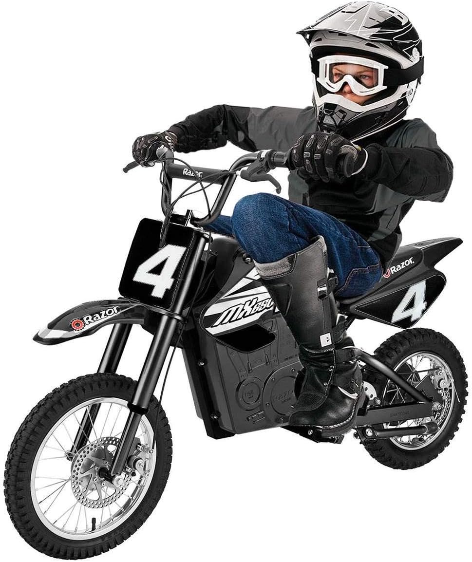 Razor MX650 Electric Dirt Bike, Black (2 Pack)