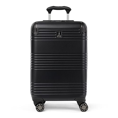 Travelpro Roundtrip Hardside Expandable Luggage, TSA Lock, 8 Spinner Wheels, Hard Shell Polycarbonate Suitcase, Silver, 2-Piece Set (21/25)