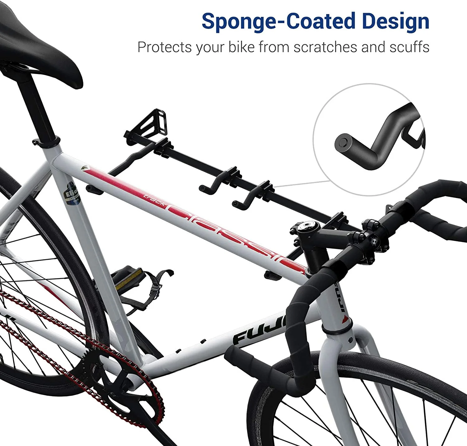 6-Bike Storage Rack for Garage, Heavy-Duty Wall Mount Hanger for Home & Garage, Holds Up to 300lbs