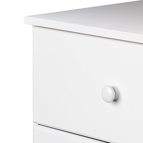 Prepac Sonoma 6 Drawer Dresser for Bedroom, Tall Chest of Drawers, Bedroom Furniture, Clothes Storage and Organizer, 19" D x 23.25" W x 52.75" H, Black