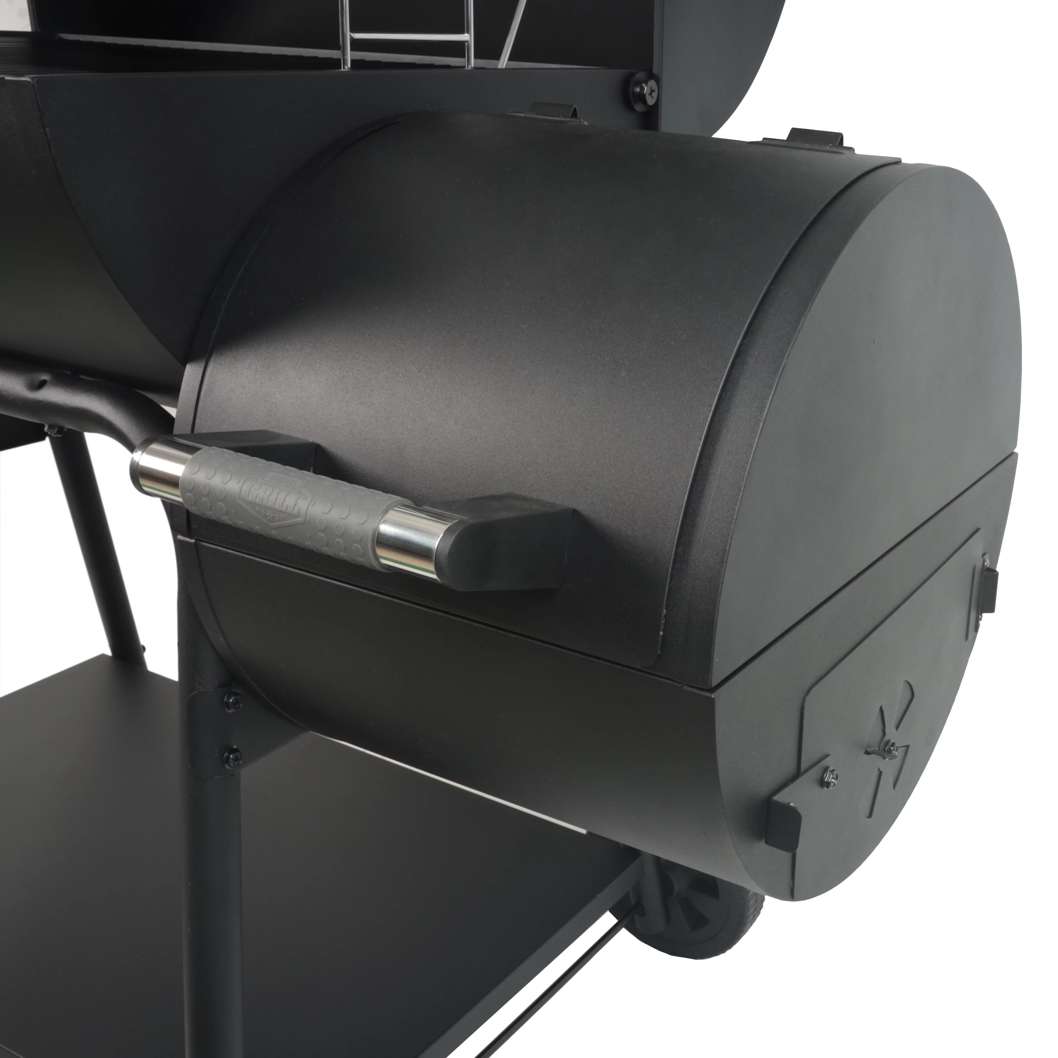Expert Grill 28" Offset Steel Charcoal Smoker Grill with Side Firebox, Black