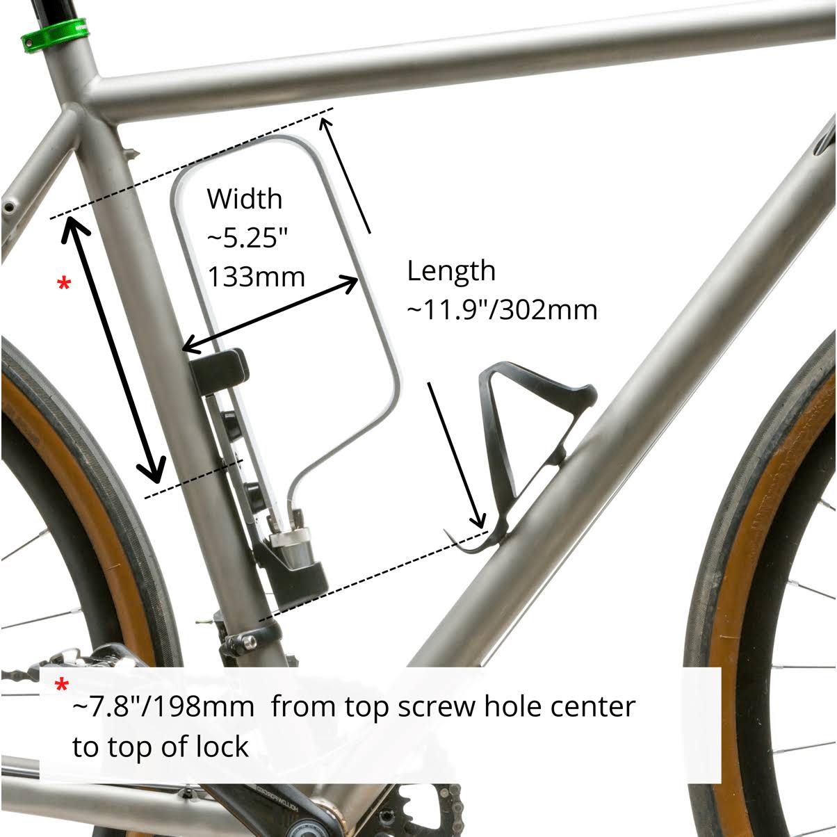 Tigr Mini+ Titanium Bike U-Lock