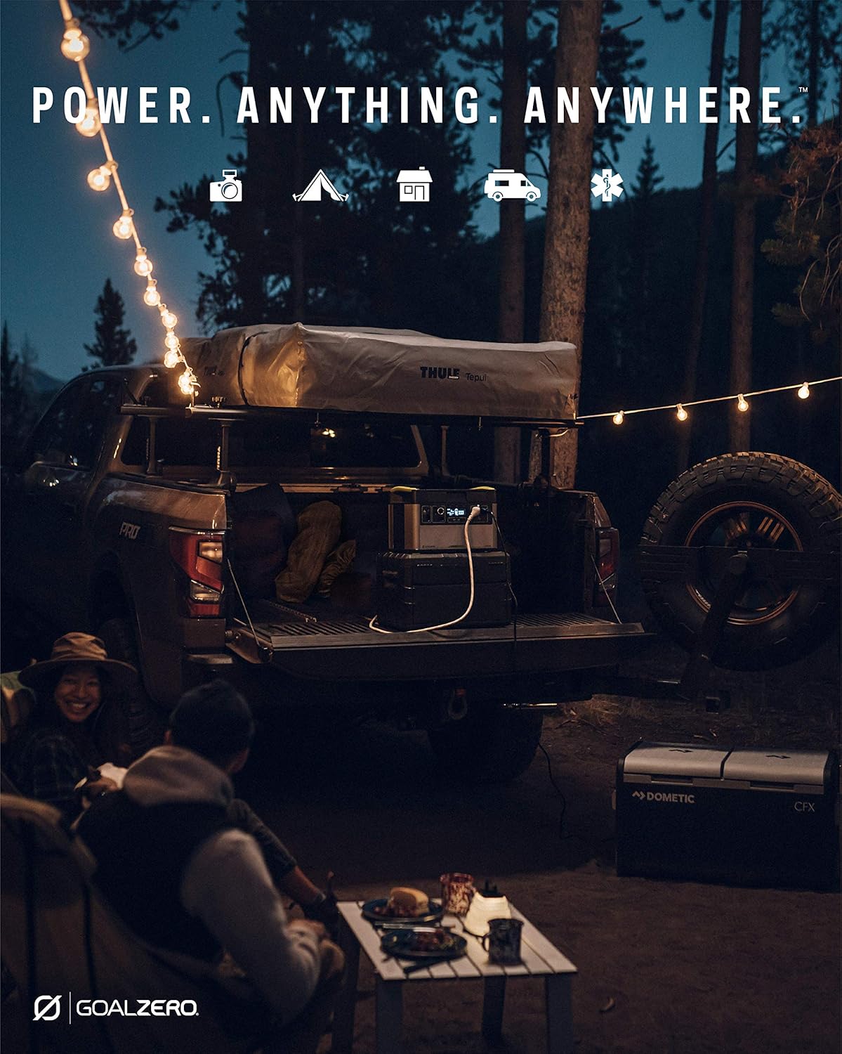 Goal Zero Yeti 1000 Core Portable Power Station, 1,000 W, Solar-Powered Generator (Solar Panel Not Included), USB-A/USB-C Ports and AC Outlets, Power for Camping and Tailgating, Emergency Power