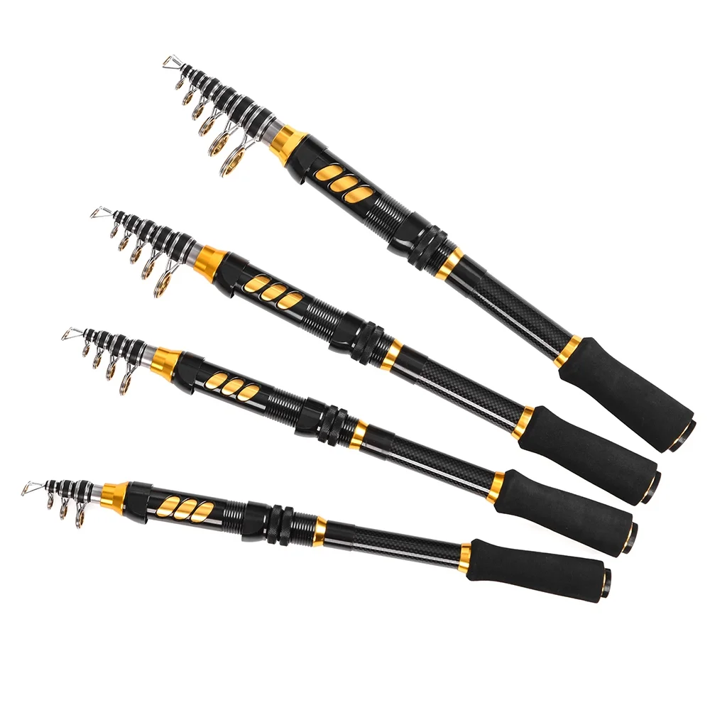 Doorslay Telescopic Fishing Rod and Reel Combo Full Kit Spinning Fishing Reel Gear Organizer Pole Set with 100M Fishing Line Lures Hooks Jig Head and Fishing Carrier Bag Case Fishing Accessories