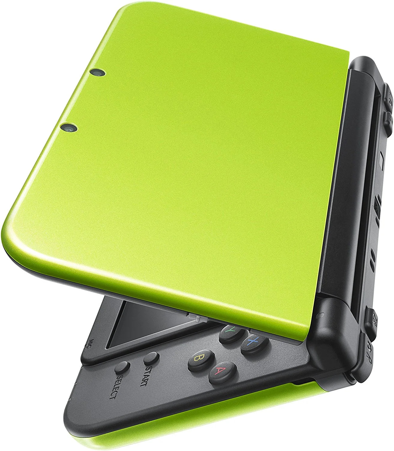 Restored Nintendo 3DS XL Special Edition: Lime Green with Super Mario World Game System (Refurbished)