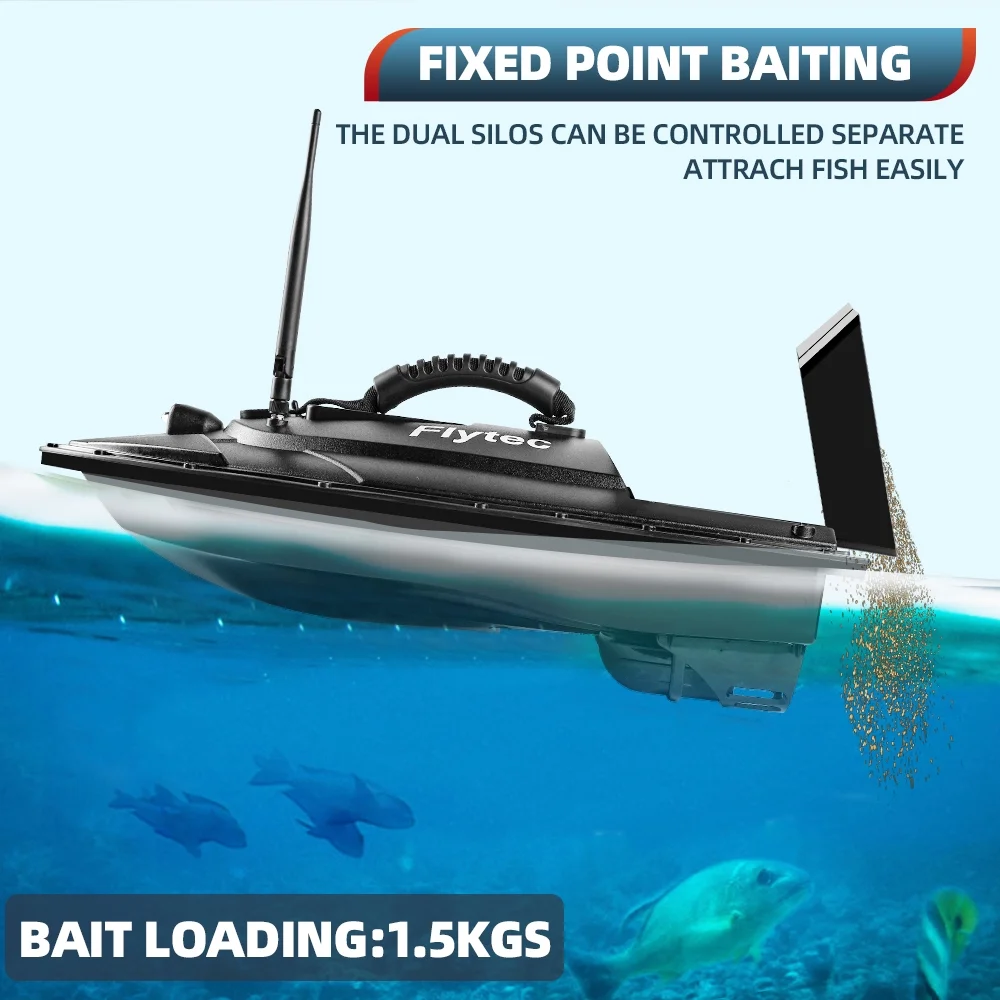 Bait Boat for Surf Fishing- 500M/546 Yards Remote Control  Fishing Boat with GPS- 3.3LBS Loading Bait Boat for Carp Fishing Hook with LED Light for Fishing