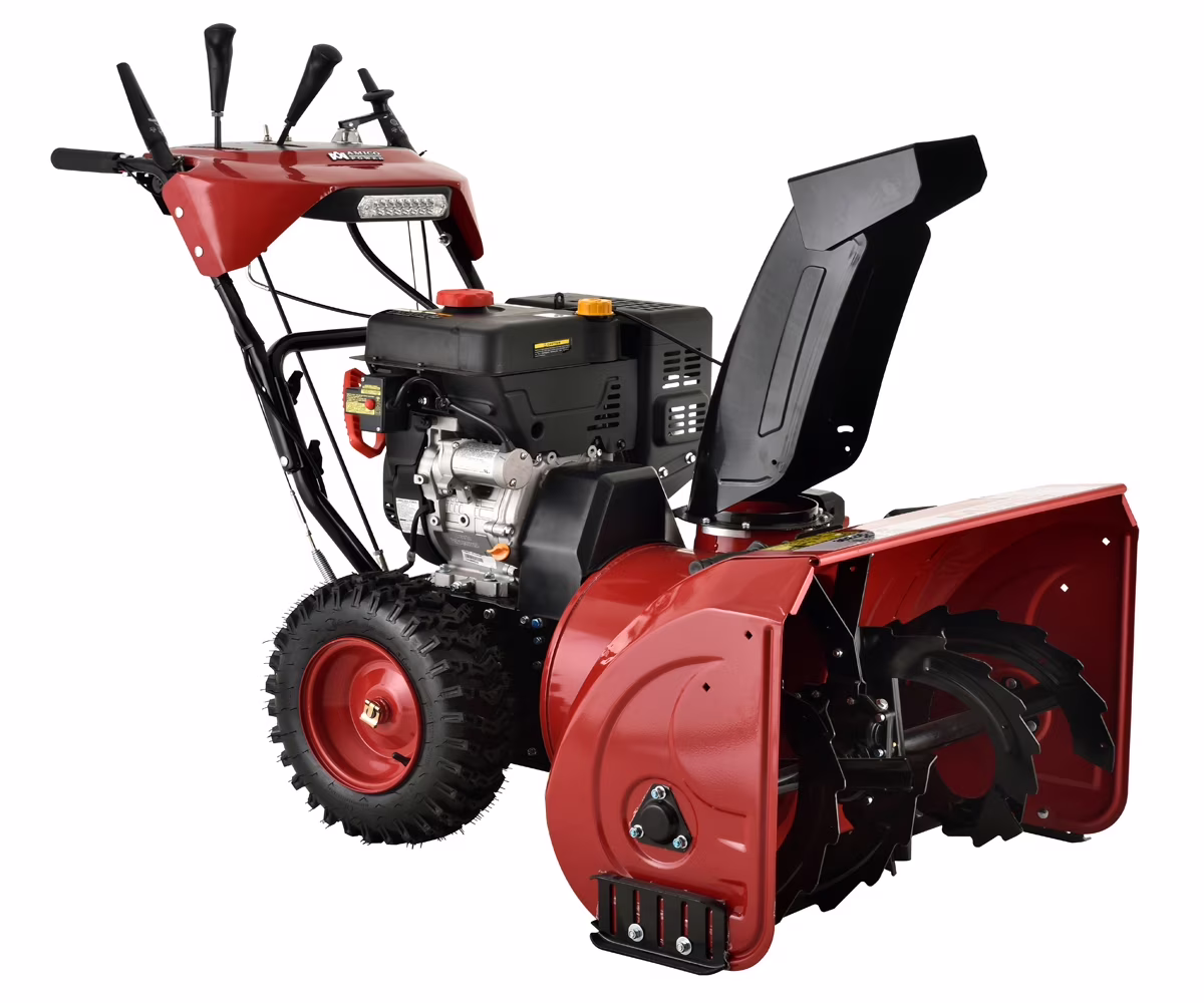 AmicoPower 28 inch Two-Stage Electric Start Gas Snow Blower
