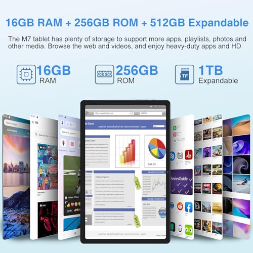 Tablet 12 Inch Android 13 Tablet 2K Screens,16GB RAM 128GB ROM (TF 1TB),2000 * 1200 Pixels/13+5MP/8000mAh/Bluetooth5.0,Octa-Core 2.0GHz 5GWiFi Tablets with Keyboard Mouse - Coffee
