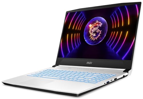 EXCaliberPC 2023 MSI Sword 15 A12UC Gaming Laptop (Intel Core i5-12450H, 64GB RAM, 1TB NVMe SSD, NVIDIA GeForce RTX 3050, 15.6" 144Hz FHD, Windows 11) - White