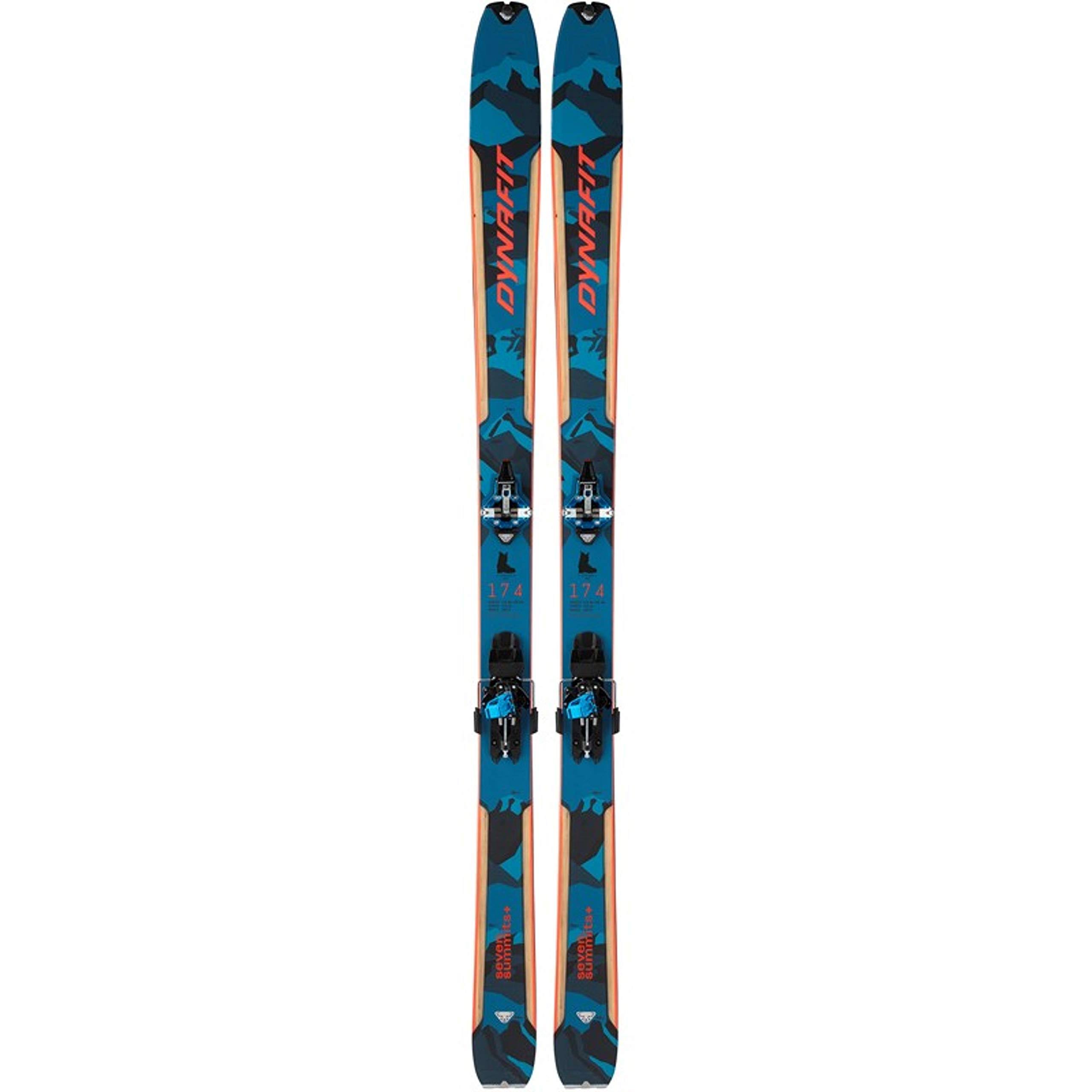 Dynafit Seven Summits + Set Ski Blue/Red, 166cm