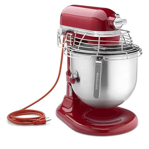 KitchenAid KSM8990CU 8-Quart Commercial Countertop Mixer, 10-Speed, Gear-Driven, Contour Silver