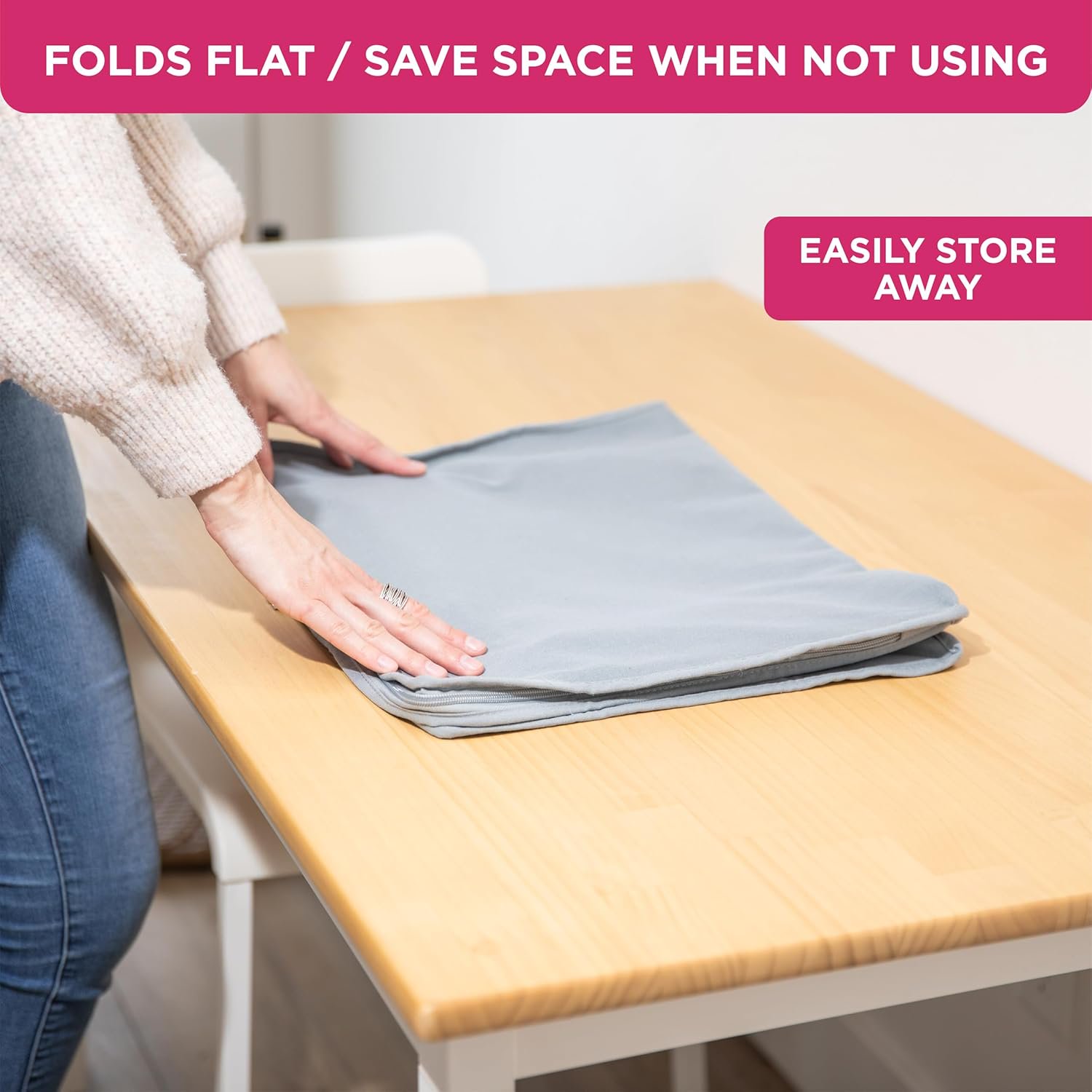 Moisture, Dirt &amp; Dust – Set of 2 Underbed Storage Bags for Clothes, Cashmere Sweaters, Bedding &amp; More - Underbed Storage - Grey, Cedar Clothes Storage Bag Organizer – Protects from Moths