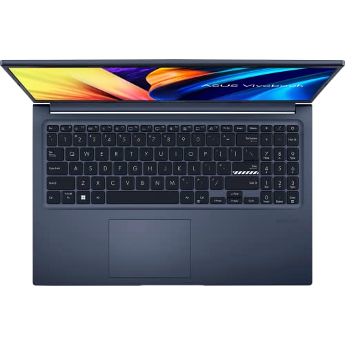 ASUS VivoBook 15 Business Laptop (15.6" FHD, Intel 12-Core i5-1240P, 16GB RAM, 512GB PCIe SSD) Narrow-Bezel, Numeric Keypad, Backlit KB, Fingerprint, Wi-Fi 6, Webcam, IST Hub, Win 11 Pro, Quiet Blue
