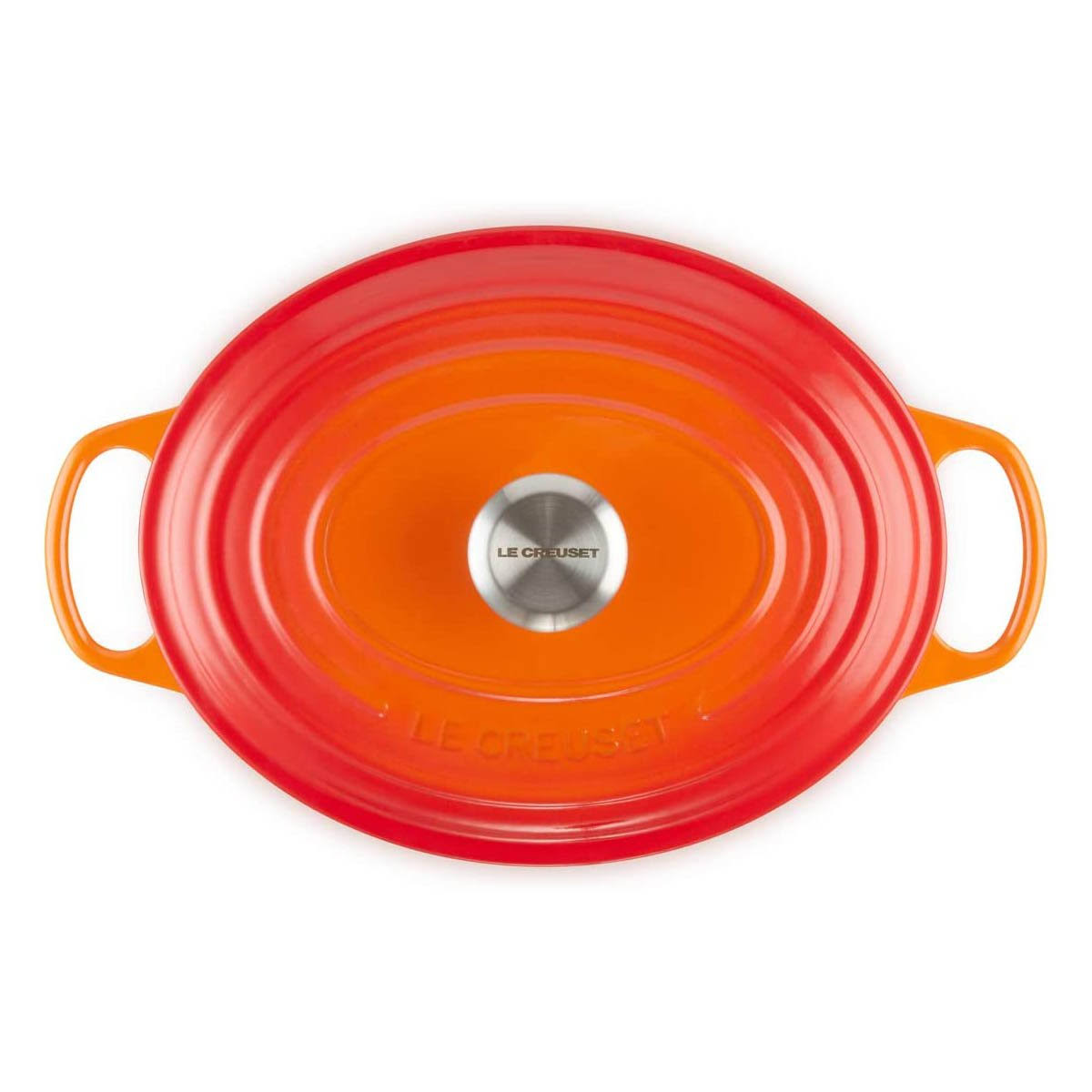 Le Creuset 6.75-Quart Signature Cast Iron Oval Dutch Oven - Flame
