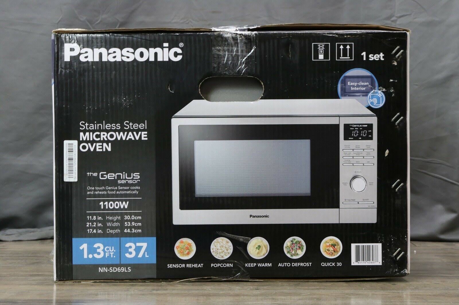 Panasonic NN-SD69LS 1100W Countertop Microwave Oven - Stainless Steel