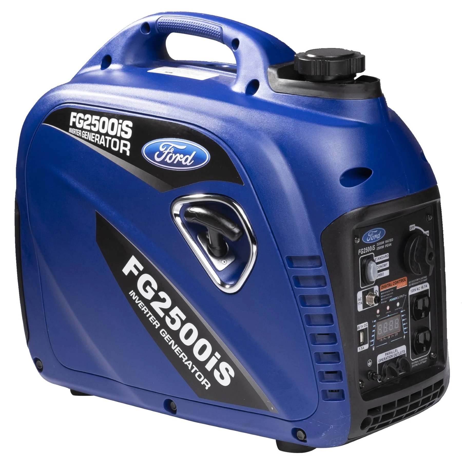 Ford 2,500-Watt Super Quiet Gasoline Powered Inverter Generator – CARB Compliant