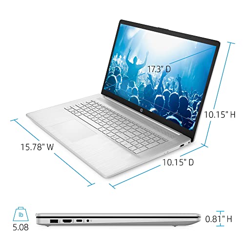 2022 HP High Performance Business Laptop - 17.3" HD+ Touchscreen - 11th Intel i7-1165G7 - Iris Xe Graphics - 16GB DDR4 - 512GB SSD - WiFi 6 Bluetooth - Backlit Keybard - Windows 11 Pro w/ 32GB USB