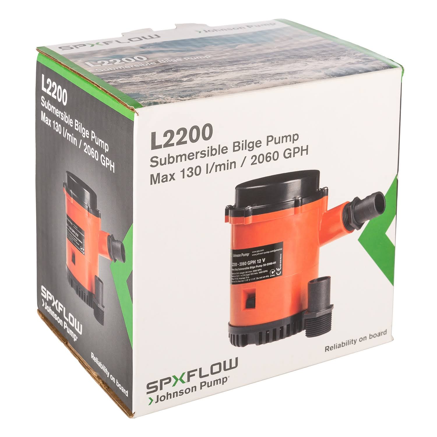Johnson Pump 2200 GPH Bilge Pump 12V