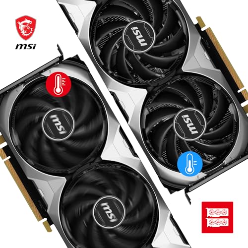 MSI GeForce RTX 4060 Ti Ventus 2X Black 8G OC Graphics Card -NVIDIA RTX 4060 Ti, 8GB GDDR6 Memory, 18Gbps, PCIe 4.0, DLSS3