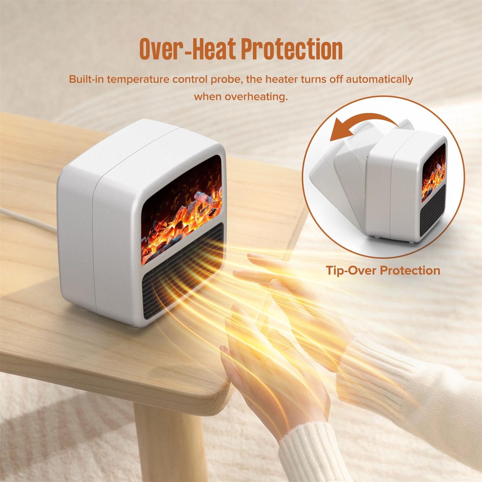 Clearance TOFOTL Space Heater, Energy Efficient Space Heater For Indoor Use Office Room, Portable Personal Small Ceramic Electric Heater With Fast Heating