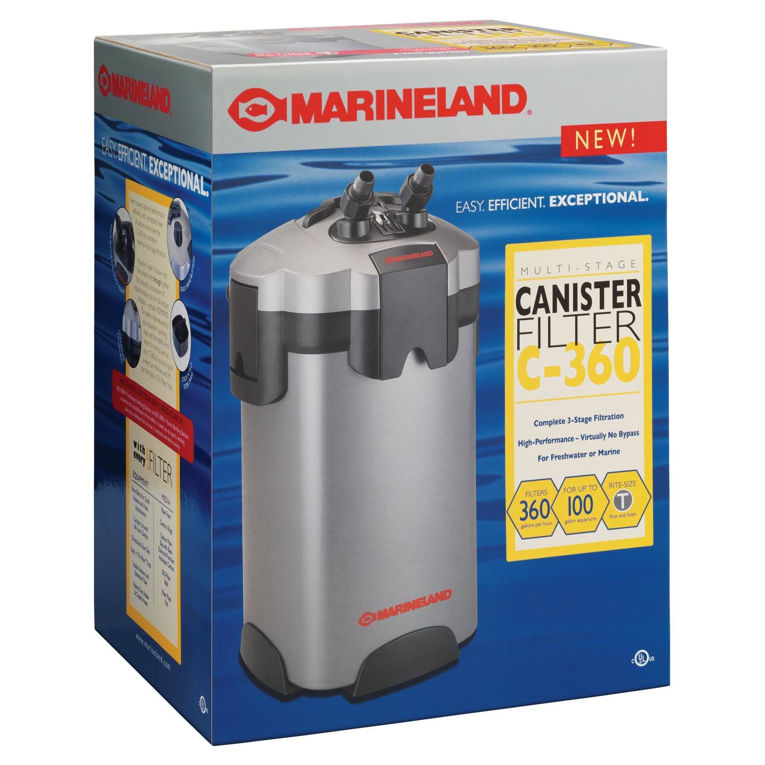 Marineland Magnum 360 C-Series Canister Filter