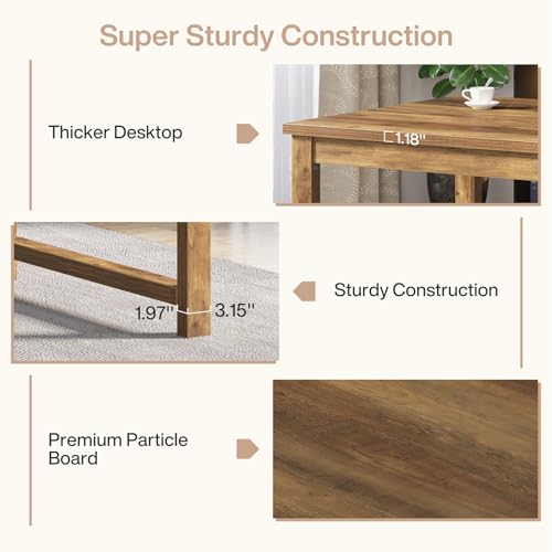 Tribesigns Modern Computer Desk, 63 x 31.5 inch Large Executive Office Desk Computer Table Study Writing Desk Workstation for Home Office, Spliced Desktop, White