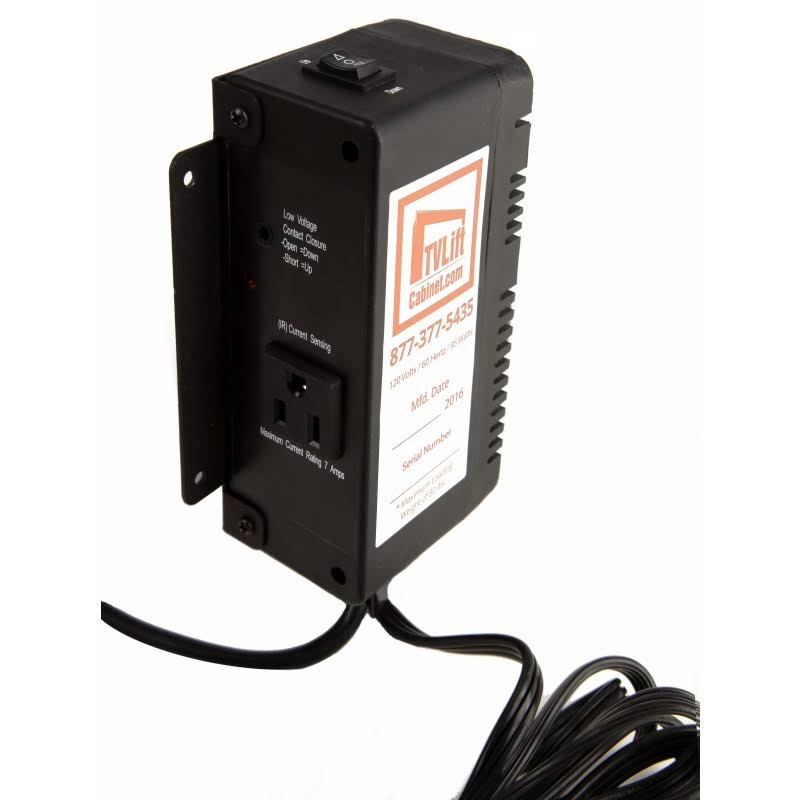 TVLiftCabinet Tall Linear Actuator TV Lift, 37x22 H