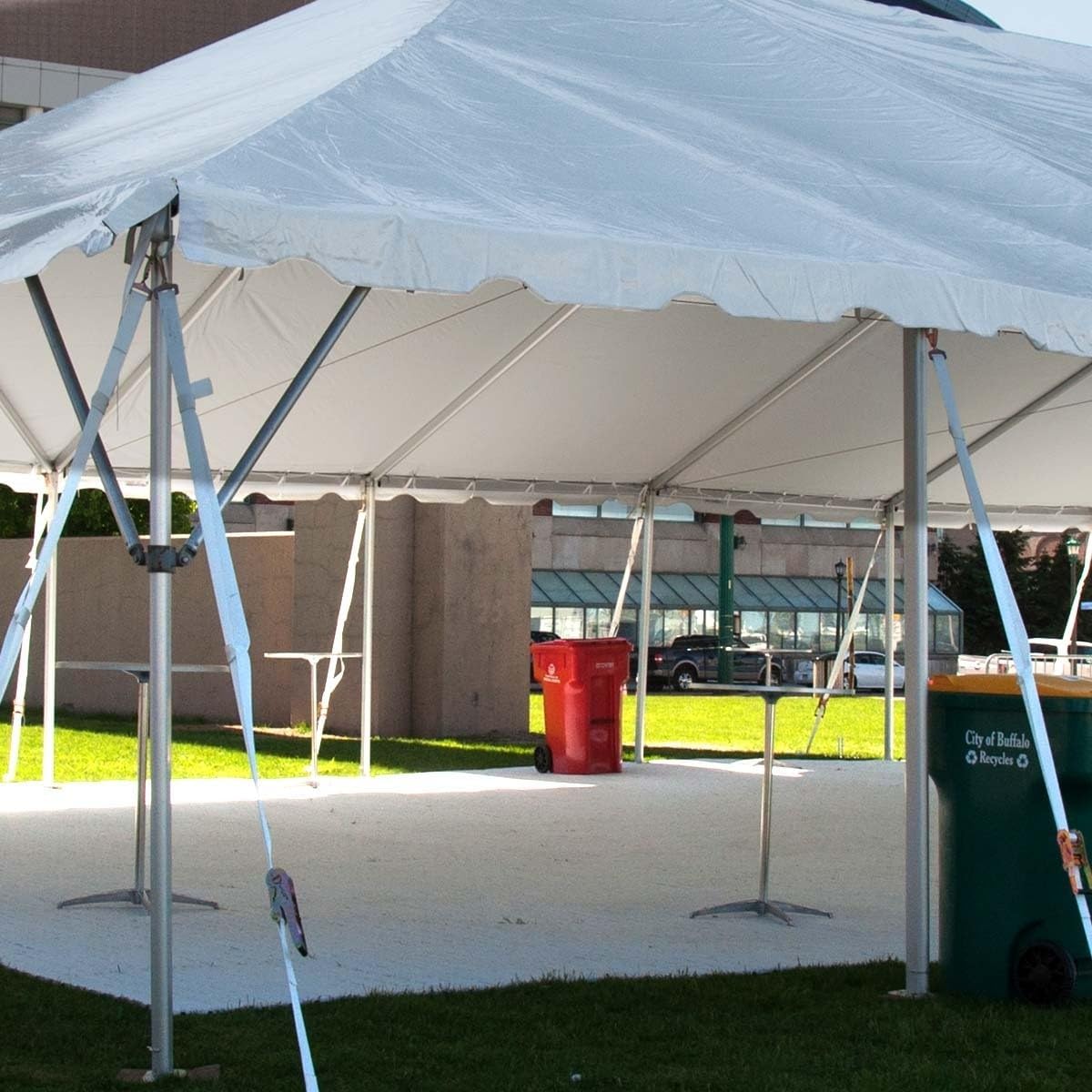 TentandTable 40' x 40' Twin Tube West Coast Frame Canopy Tent, White, Indoor/Outdoor, 133-320 Person, Parties & Vendor Events, Heavy Duty, Waterproof Vinyl Canopy Tents for Commercial, Residential Use
