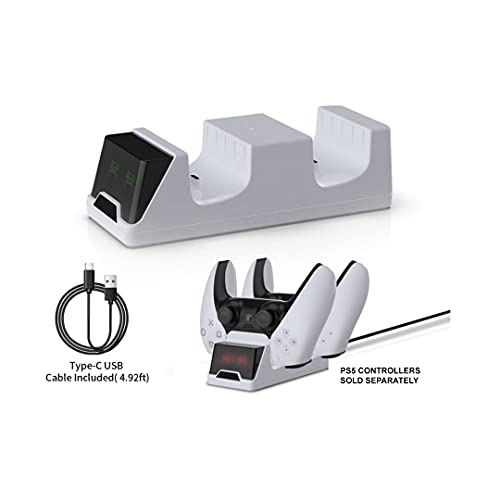 PlayStation 5 Slim Upgraded 2TB Digital Edition Fortnite Cobalt Star Bundle and Controller Charger - White, 2TB PCIe SSD Upgraded Slim PS5 Gaming Console [playstation_5] [video game]