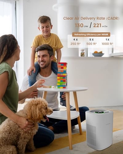Airversa HomeKit Air Purifier over Thread Works with Apple Home(Apple Home Hub Required) 3-Stage H13 True HEPA Smart Air Cleaner 1000 sq.ft Purelle AP2