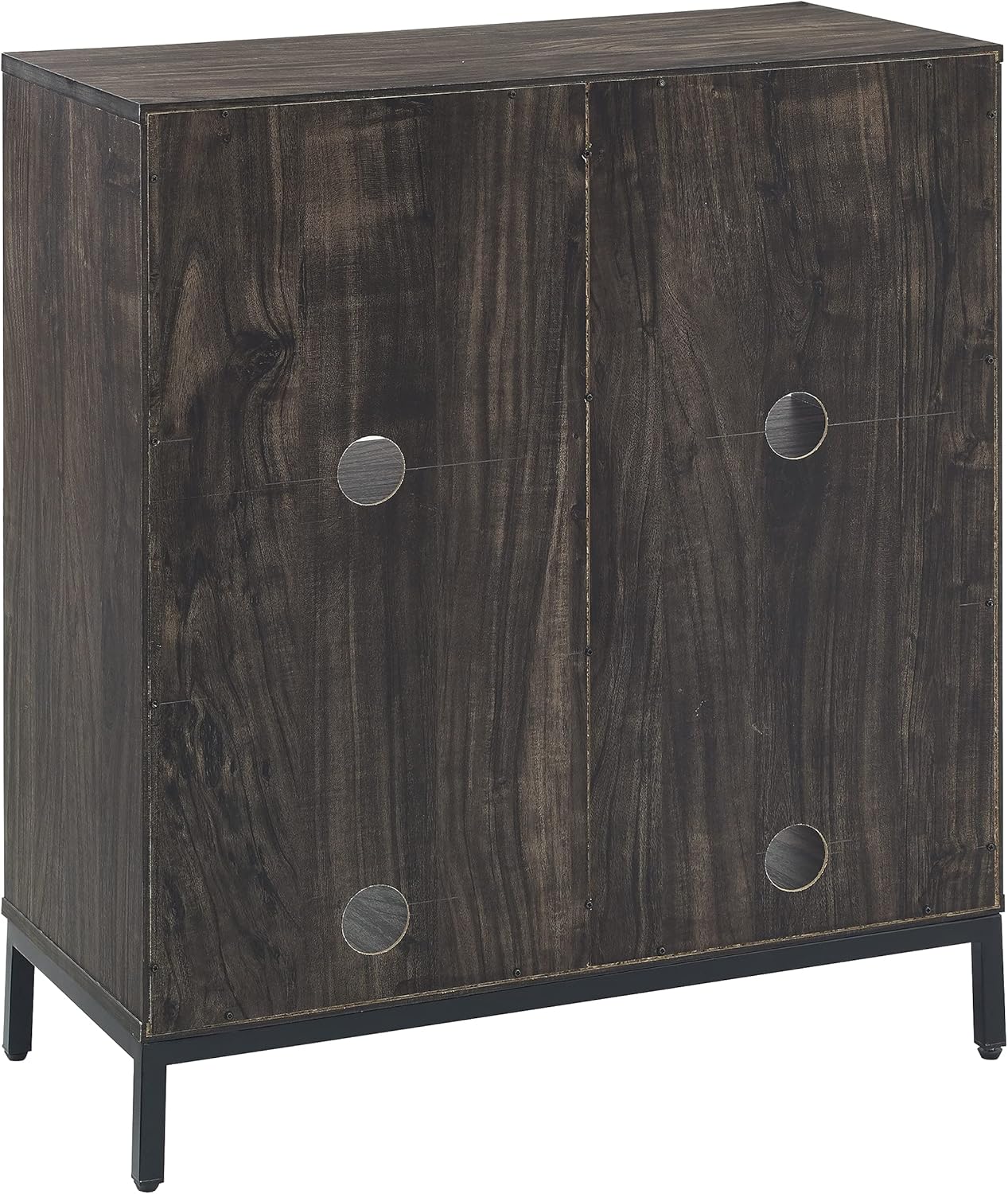 Crosley Furniture Jacobsen Record Storage Cube Bookcase, Brown Ash