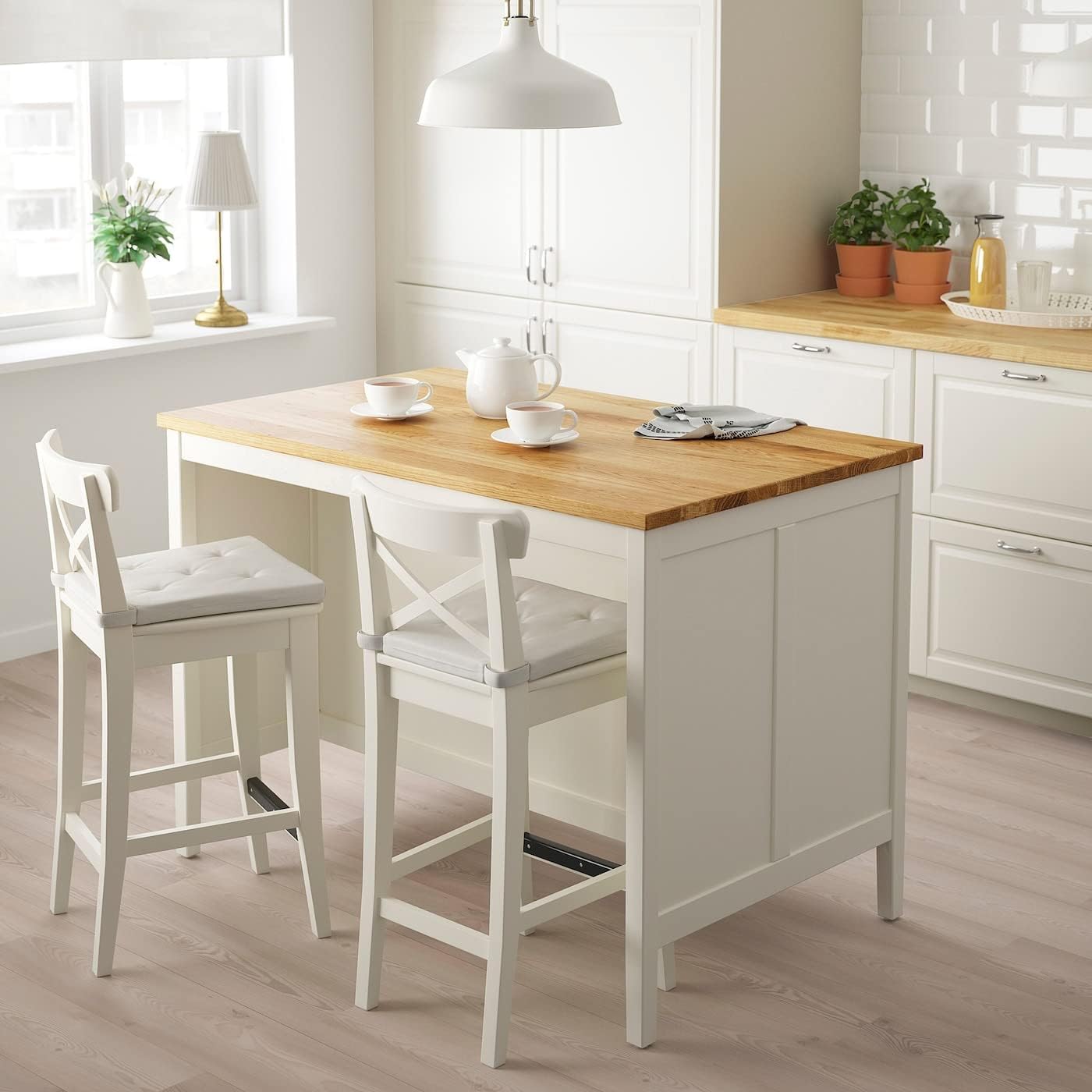 Ikea Tornviken Kitchen Island Off-White Oak 49 5/8x30 3/8 403.916.57