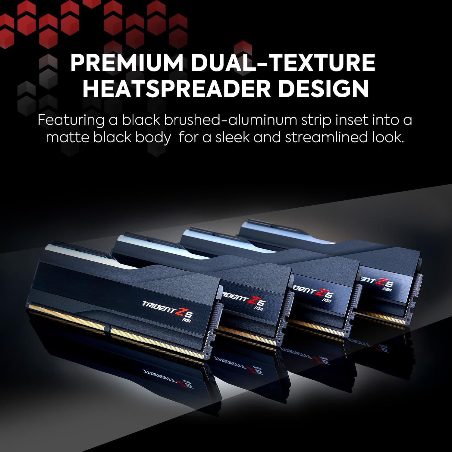 G.SKILL Trident Z5 RGB Series (Intel XMP 3.0) DDR5 RAM 32GB (2x16GB) 5600MT/s CL36-36-36-89 1.20V Desktop Computer Memory UDIMM - Matte Black (F5-5600J3636C16GA2-TZ5RK)