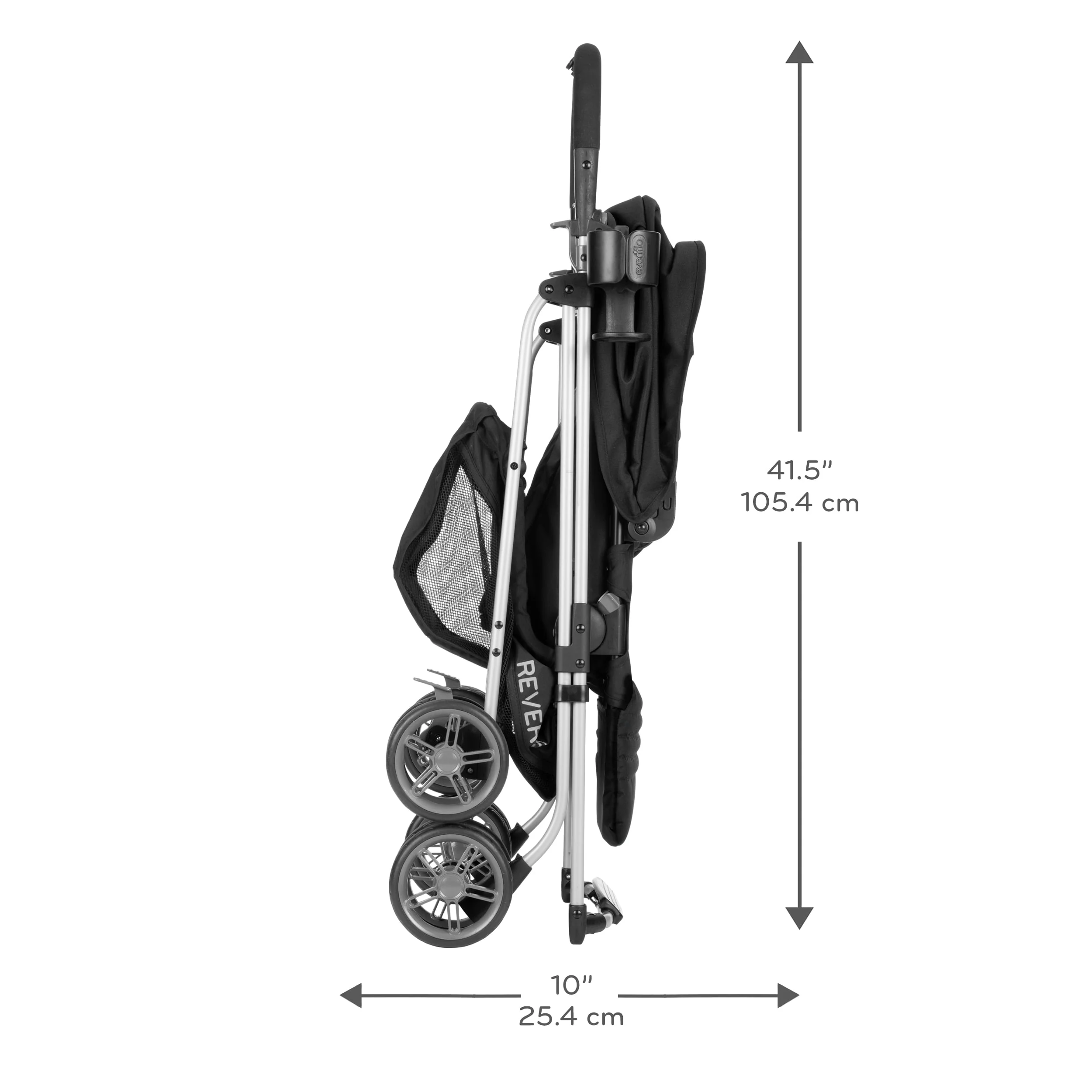Evenflo Reversi Lightweight Reversible Stroller (Altair Black), Unisex