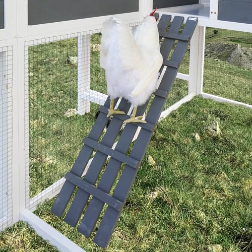 3-Tier Large Wooden Chicken Coop for 8-10 Chickens,Outdoor Walk-in Chicken Coop House with Run&Nesting Boxes,Hen House Poultry Pet Habitat Hutch Cage W/Pull Out Trays&Wire Fencing(95"×80"×83")